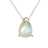 Water drop moonstone pendant necklace