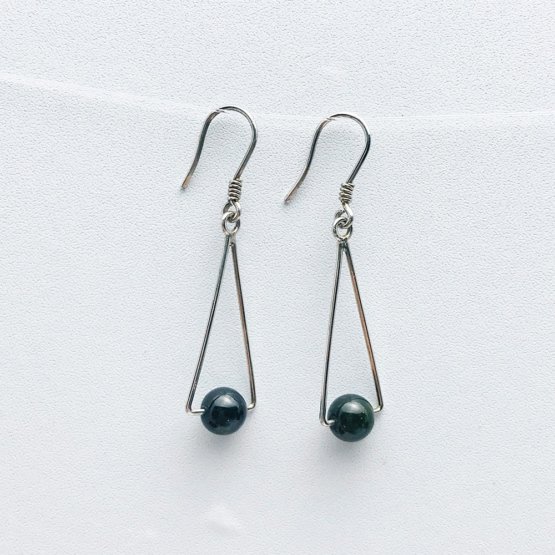 Black tourmaline earrings for girls black tourmaline dangle earrings raw black tourmaline earrings