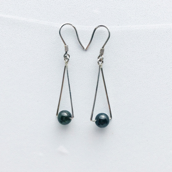 Black tourmaline earrings for girls black tourmaline dangle earrings raw black tourmaline earrings