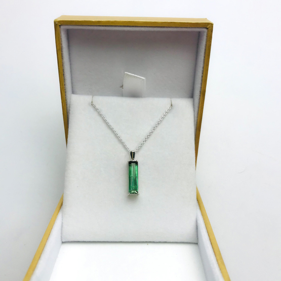 Certified green tourmaline