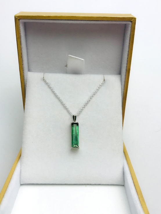 Certified green tourmaline