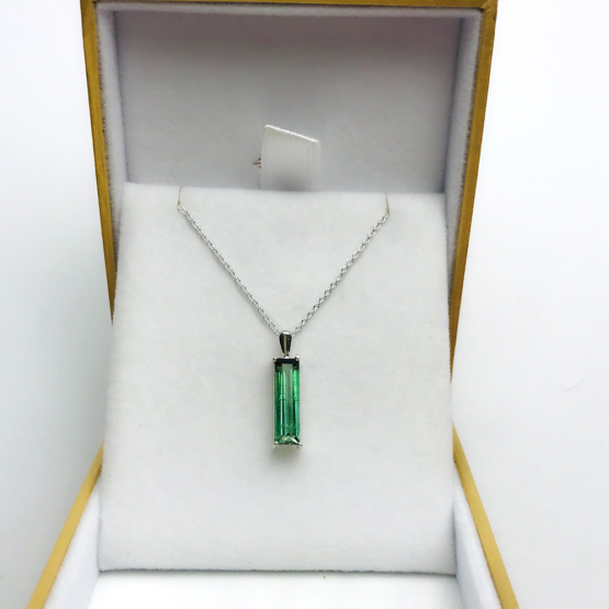 Certified green tourmaline