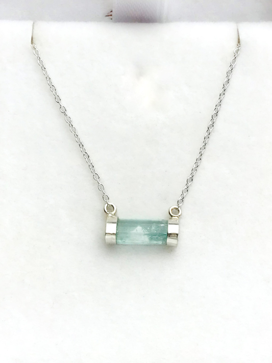 Green tourmaline necklace for girls