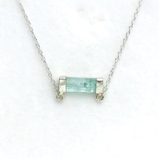 Green tourmaline necklace for girls