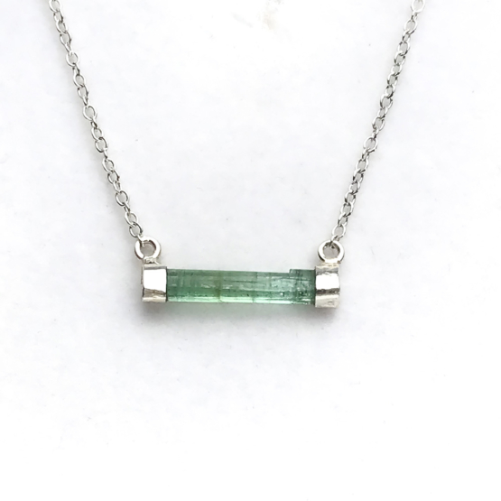 Green tourmaline necklace for girls