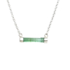 Green tourmaline necklace for girls