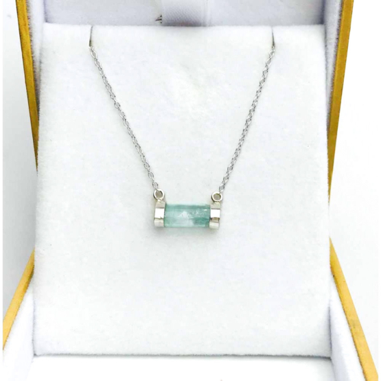 Green tourmaline necklace for girls