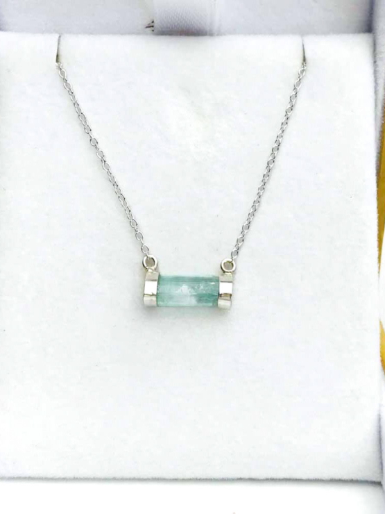 Green tourmaline necklace for girls