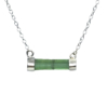 Green tourmaline necklace for girls