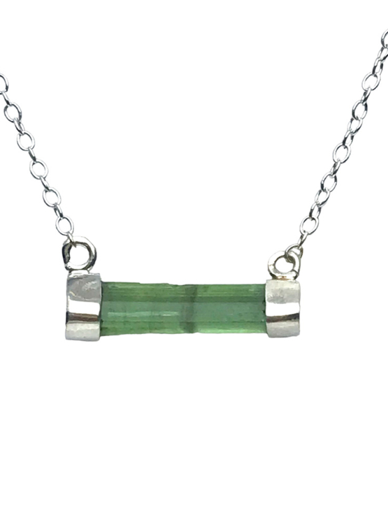 Green tourmaline necklace for girls
