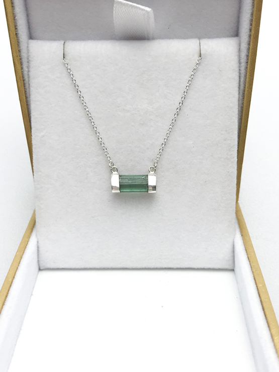 green tourmaline necklace|