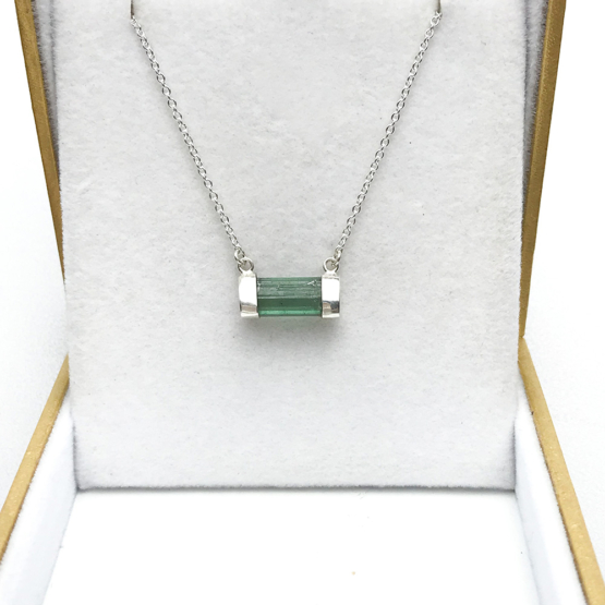 green tourmaline necklace|