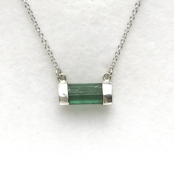 green tourmaline necklace|