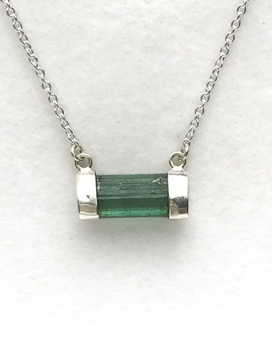 green tourmaline necklace|