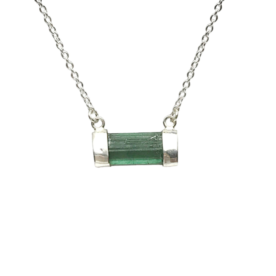 green tourmaline necklace|