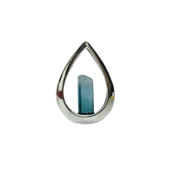 indicolite tourmaline pendant
