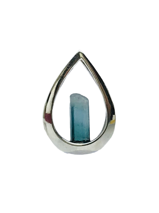 indicolite tourmaline pendant