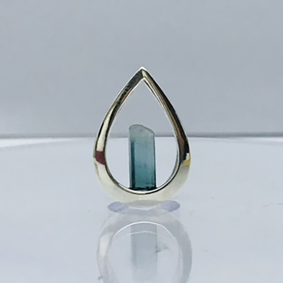 indicolite tourmaline pendant