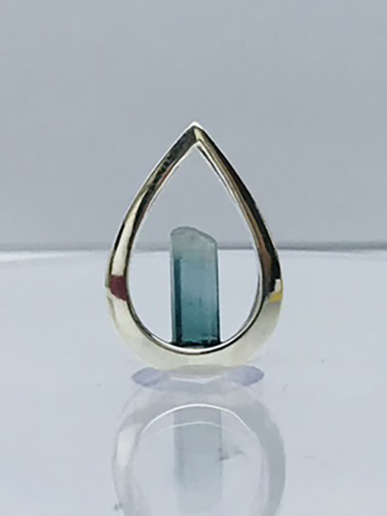 indicolite tourmaline pendant