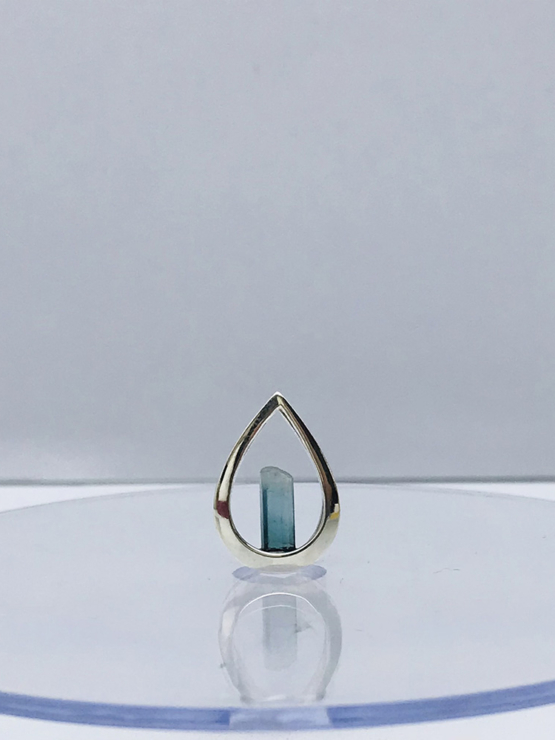indicolite tourmaline pendant