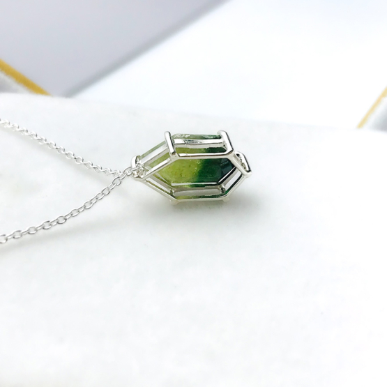 bicolor tourmaline pendant