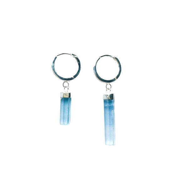 Aquamarine drop earrings