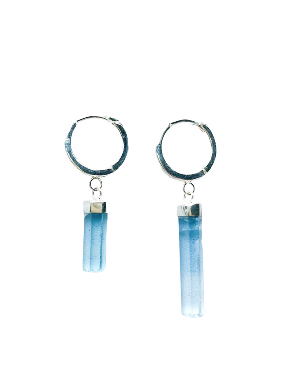 Aquamarine drop earrings