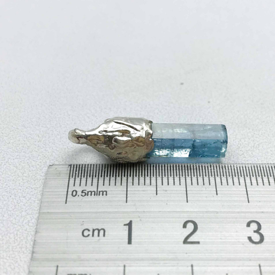 Aquamarine pendant for men