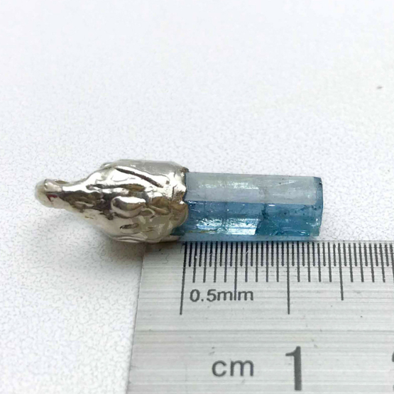 Aquamarine pendant for men