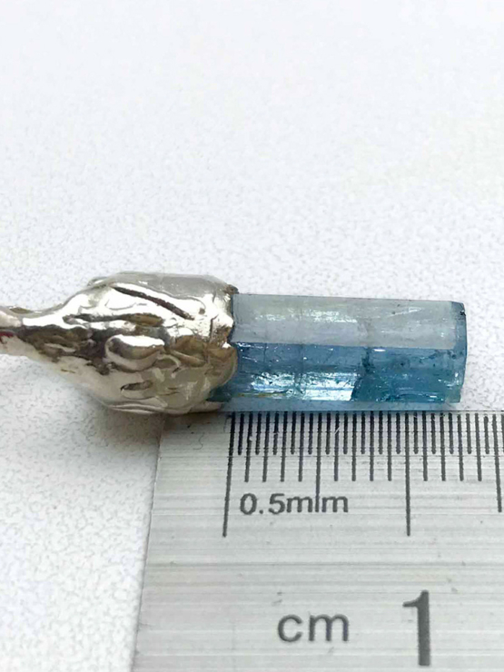 Aquamarine pendant for men