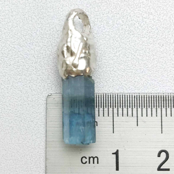 Aquamarine pendant for men