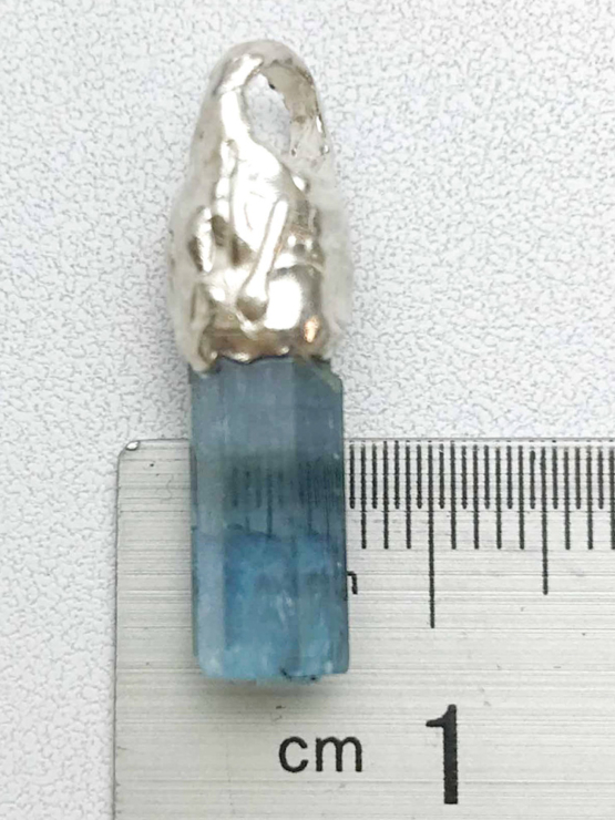 Aquamarine pendant for men