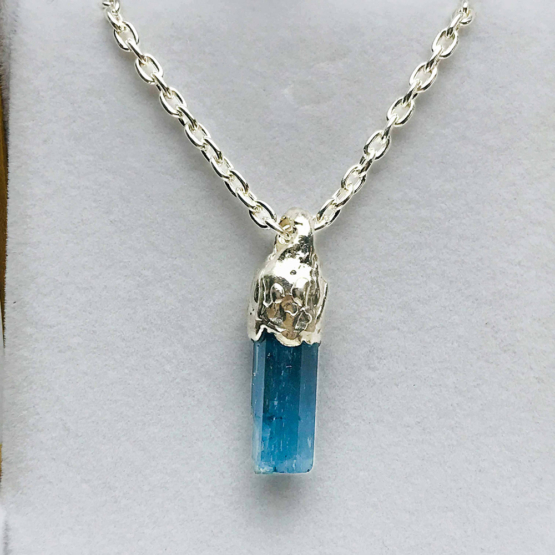 Aquamarine pendant for men