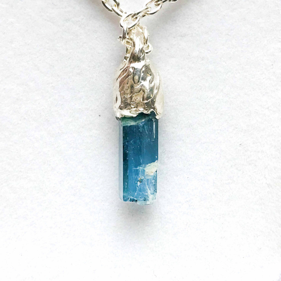 Aquamarine pendant for men