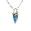 raw aquamarine pendant for men