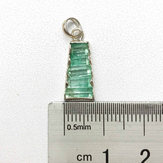 Raw emerald pendant necklace for girls  emerald pendant  emerald crystal pendant