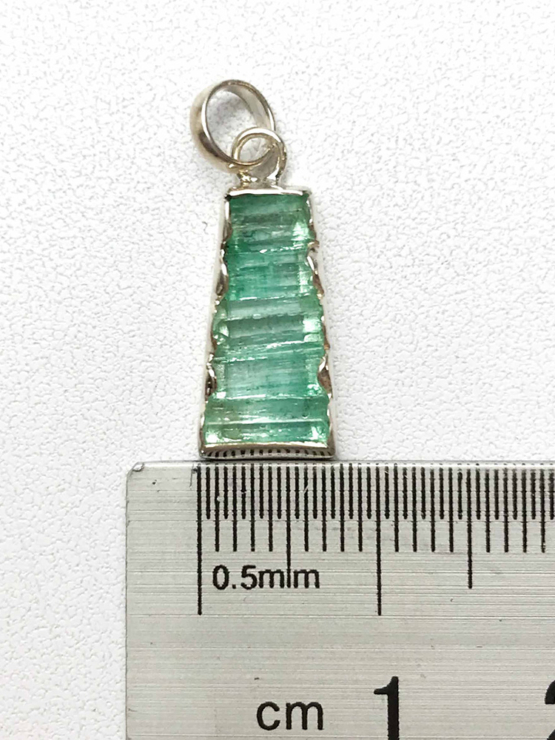 Raw emerald pendant necklace for girls  emerald pendant  emerald crystal pendant