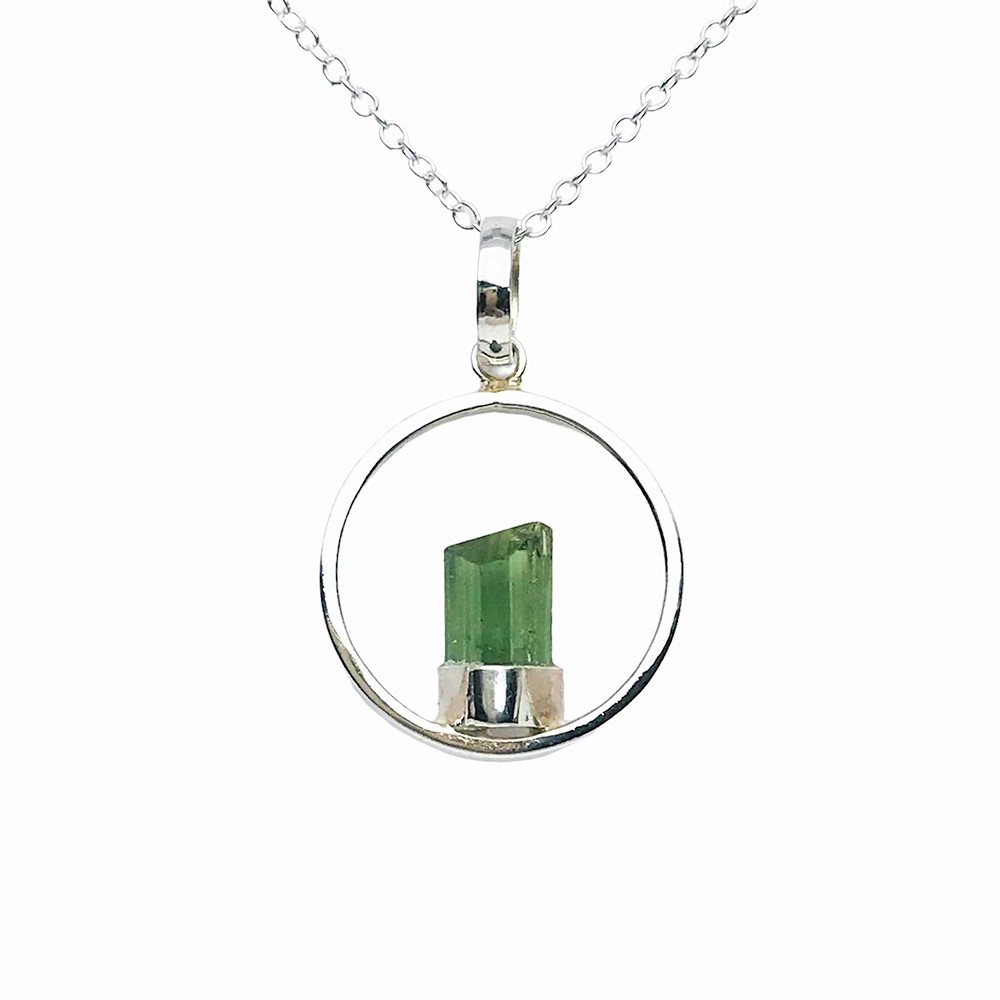 Green tourmaline pendant