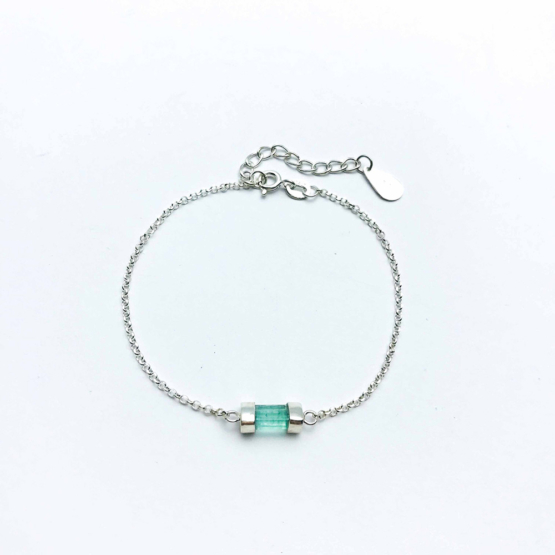 Green tourmaline bracelet for girls