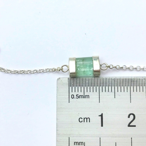 Green tourmaline bracelet for girls- green tourmaline crystal bracelet