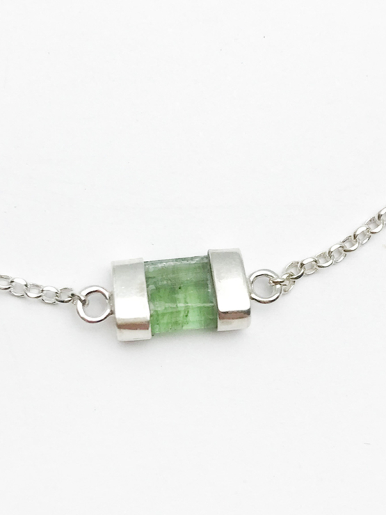 Green tourmaline bracelet for girls