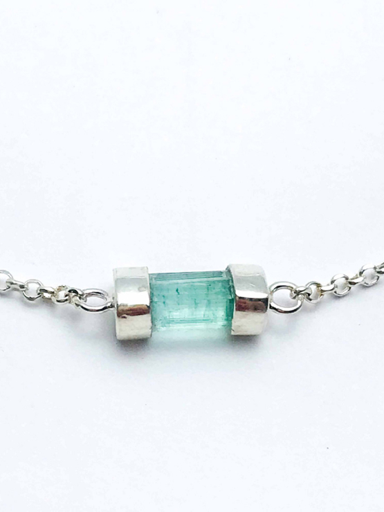 Green tourmaline bracelet for girls