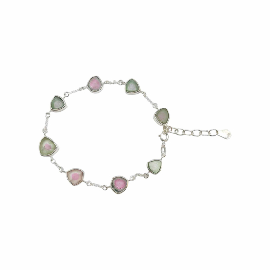 Watermelon tourmaline bracelet