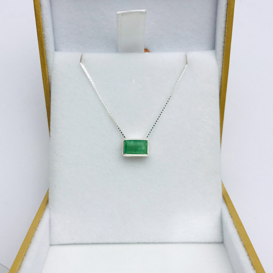 green tourmaline pendant for women-Fine green tourmaline pendant-Faceted green tourmaline pendant