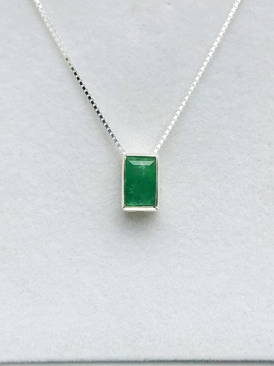 green tourmaline pendant for women-Fine green tourmaline pendant-Faceted green tourmaline pendant