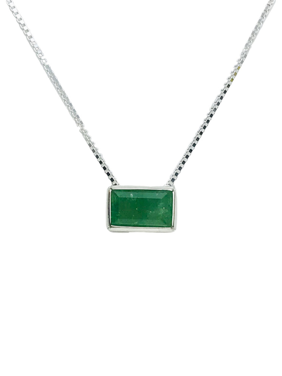 green tourmaline pendant for women-Fine green tourmaline pendant-Faceted green tourmaline pendant