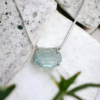 Faceted blue tourmaline pendant for women-Fine indicolite