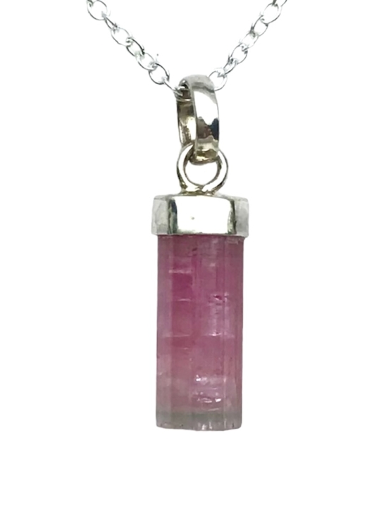 Pink tourmaline pendant