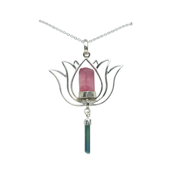Pink tourmaline pendant