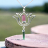 Pink tourmaline pendant